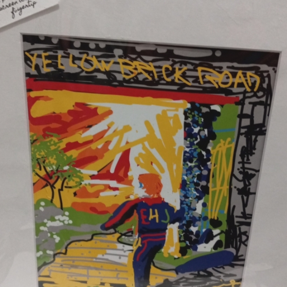 Yellow Brick Road, Painting from a cell phone by: Bernie Lee, with boader.